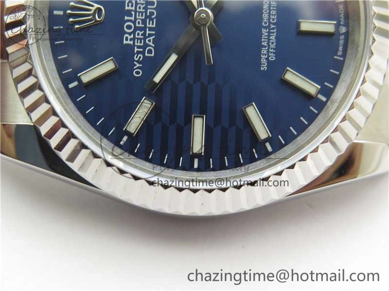 Minimalist DateJust 36 SS 126200 BP Maker 1:1 Best Edition Fluted Bezel Blue Dial on Oyster Bracelet 2538