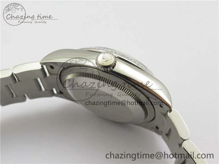 DateJust 36 SS 126200 BP Maker 1:1 Best Edition Fluted Bezel Gray Roman Dial on Oyster Bracelet Timeless 2536