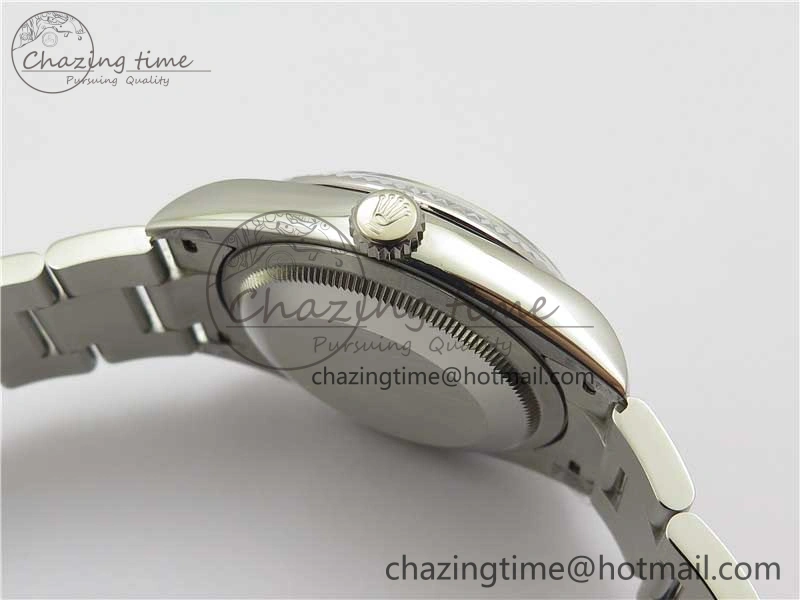 DateJust 36 SS 126200 BP Maker 1:1 Best Edition Fluted Bezel Gray Roman Dial on Oyster Bracelet Timeless 2536
