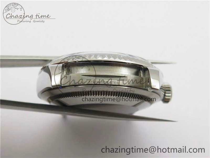 DateJust 36 SS 126200 BP Maker 1:1 Best Edition Fluted Bezel Gray Roman Dial on Oyster Bracelet Timeless 2536
