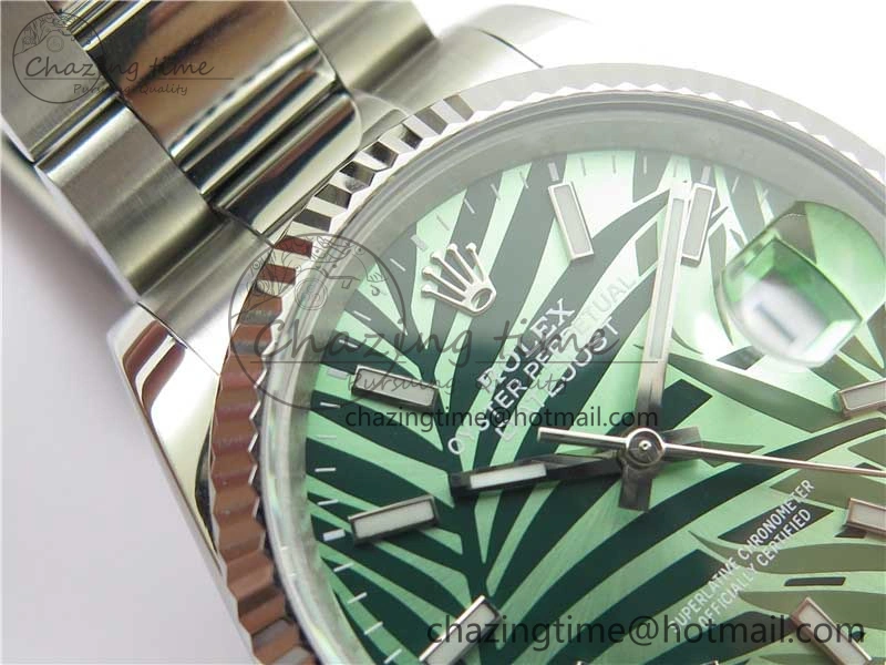 DateJust 36 SS 126200 BP Maker 1:1 Best Edition Fluted Bezel New Green Dial on Oyster Bracelet Versatile 2533