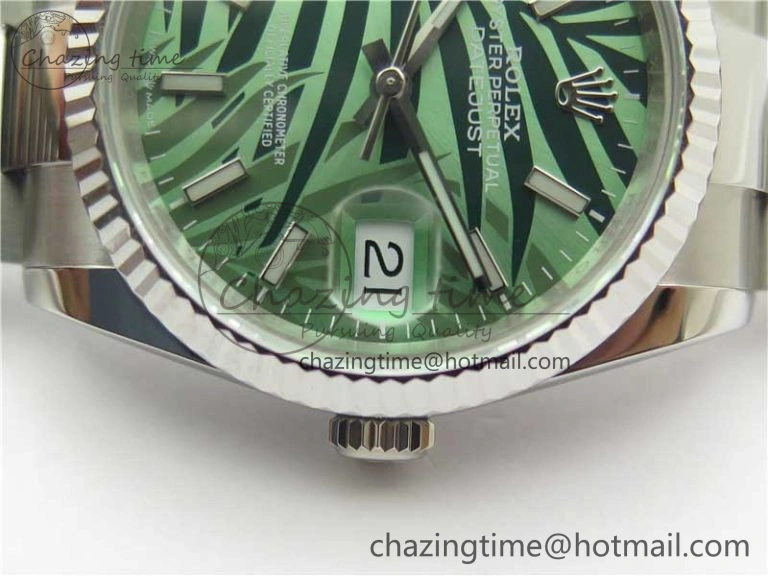 DateJust 36 SS 126200 BP Maker 1:1 Best Edition Fluted Bezel New Green Dial on Oyster Bracelet Versatile 2533