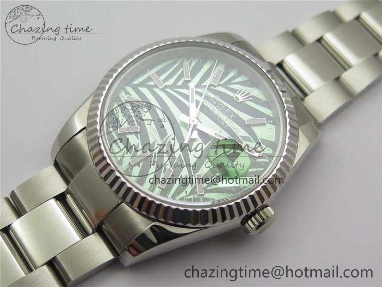DateJust 36 SS 126200 BP Maker 1:1 Best Edition Fluted Bezel New Green Dial on Oyster Bracelet Versatile 2533