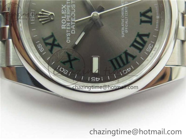 Vibrant DateJust 36 SS 126200 BP Maker 1:1 Best Edition Gray Roman Dial on Jubilee Bracelet 2530