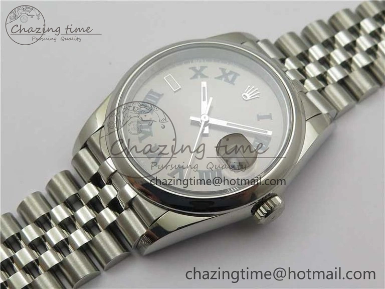 Vibrant DateJust 36 SS 126200 BP Maker 1:1 Best Edition Gray Roman Dial on Jubilee Bracelet 2530