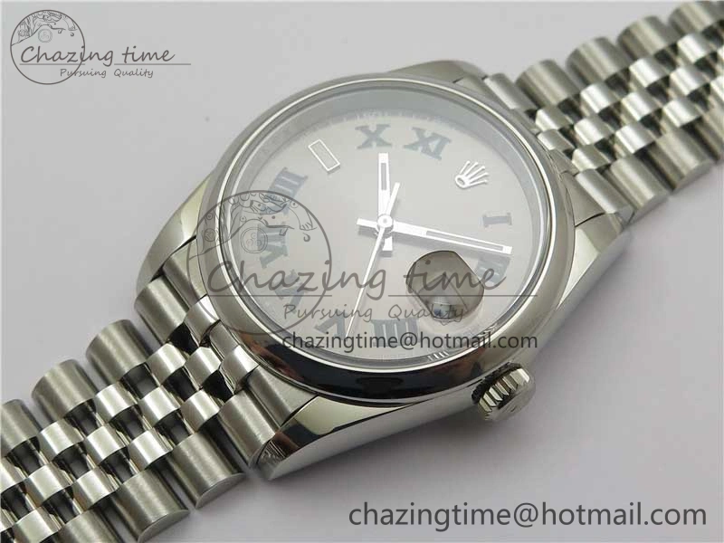 Vibrant DateJust 36 SS 126200 BP Maker 1:1 Best Edition Gray Roman Dial on Jubilee Bracelet 2530