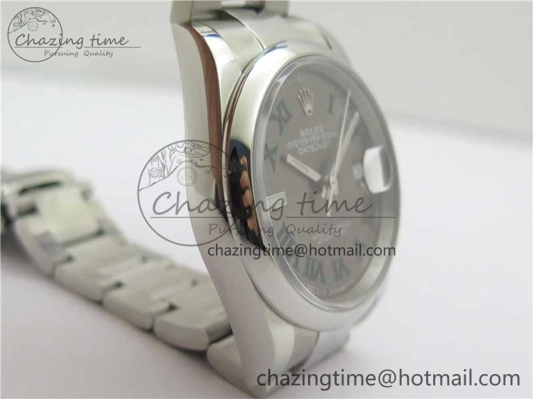 Classic DateJust 36 SS 126200 BP Maker 1:1 Best Edition Gray Roman Dial on Oyster Bracelet 2539