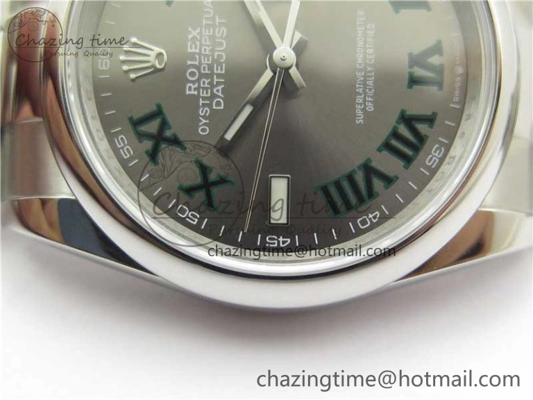 Classic DateJust 36 SS 126200 BP Maker 1:1 Best Edition Gray Roman Dial on Oyster Bracelet 2539