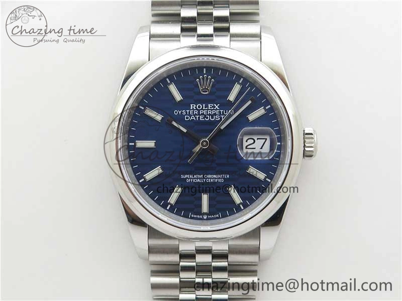 DateJust 36 SS 126200 BP Maker 1:1 Best Edition New Blue Dial on Jubilee Bracelet DailyWear 2529