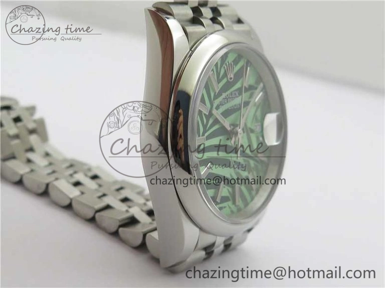 Lightweight DateJust 36 SS 126200 BP Maker 1:1 Best Edition New Green Dial on Jubilee Bracelet 2528