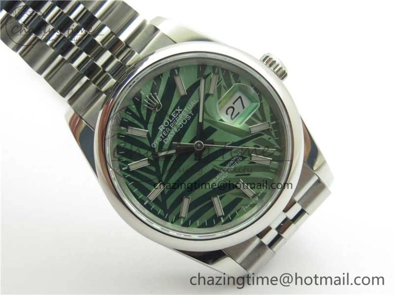 Lightweight DateJust 36 SS 126200 BP Maker 1:1 Best Edition New Green Dial on Jubilee Bracelet 2528