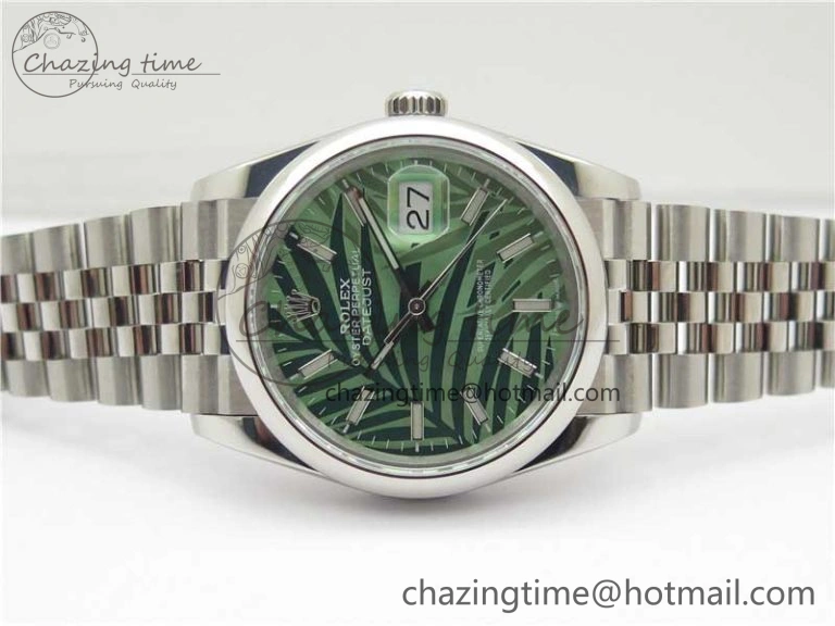 Lightweight DateJust 36 SS 126200 BP Maker 1:1 Best Edition New Green Dial on Jubilee Bracelet 2528