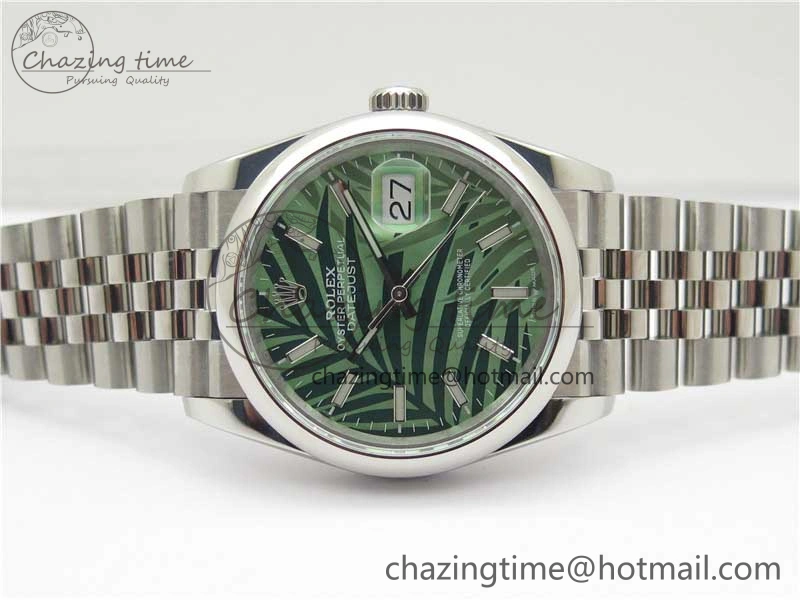 Lightweight DateJust 36 SS 126200 BP Maker 1:1 Best Edition New Green Dial on Jubilee Bracelet 2528
