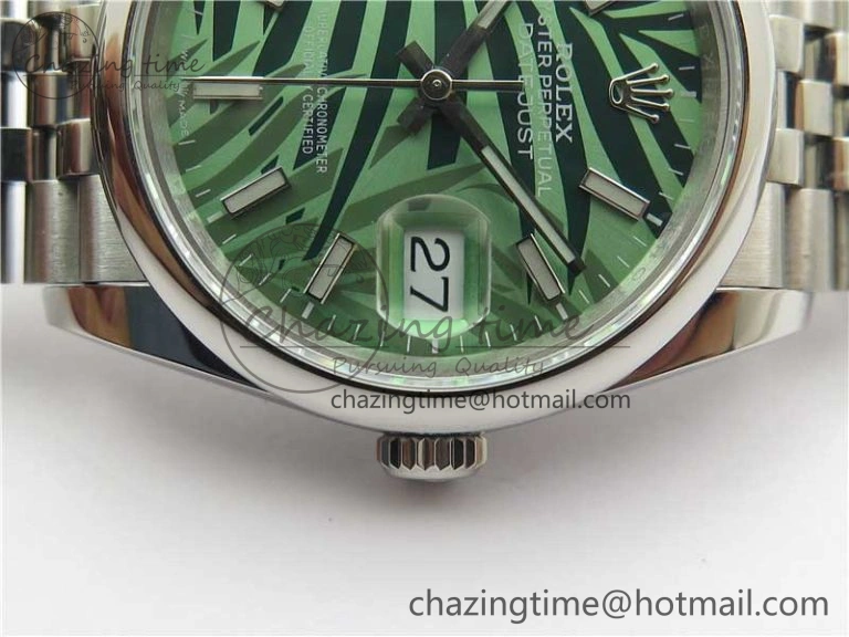 Lightweight DateJust 36 SS 126200 BP Maker 1:1 Best Edition New Green Dial on Jubilee Bracelet 2528