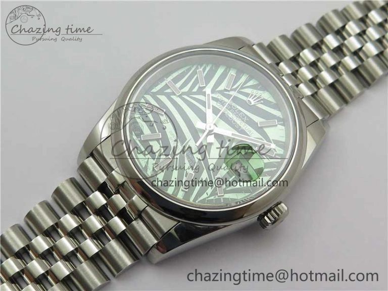 Lightweight DateJust 36 SS 126200 BP Maker 1:1 Best Edition New Green Dial on Jubilee Bracelet 2528