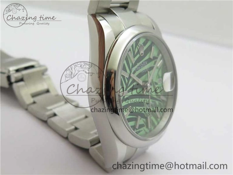 Minimalist DateJust 36 SS 126200 BP Maker 1:1 Best Edition New Green Dial on Oyster Bracelet 2535