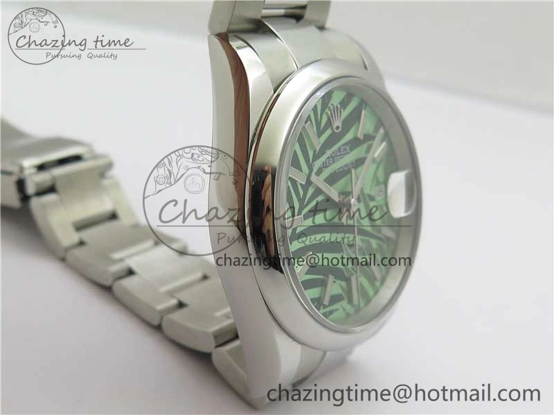 Minimalist DateJust 36 SS 126200 BP Maker 1:1 Best Edition New Green Dial on Oyster Bracelet 2535