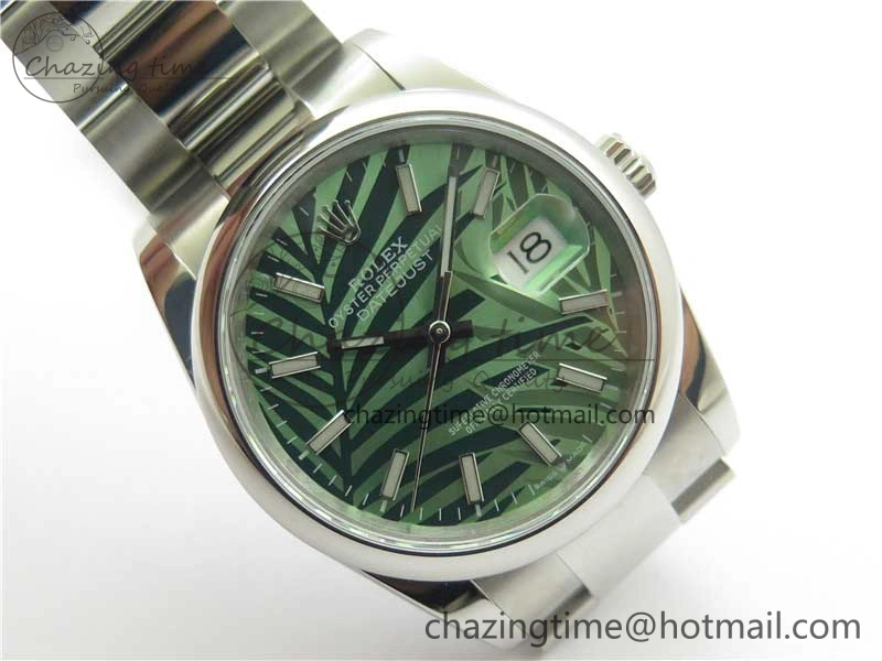 Minimalist DateJust 36 SS 126200 BP Maker 1:1 Best Edition New Green Dial on Oyster Bracelet 2535