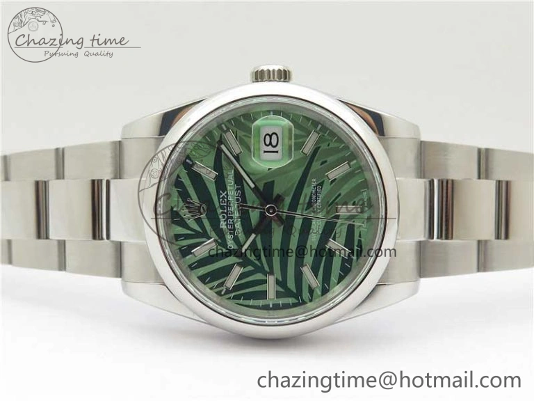 Minimalist DateJust 36 SS 126200 BP Maker 1:1 Best Edition New Green Dial on Oyster Bracelet 2535