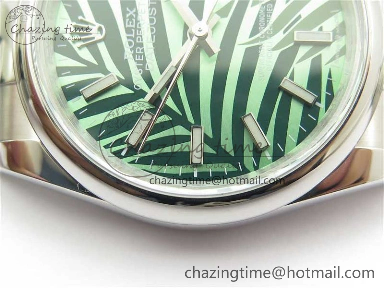 Minimalist DateJust 36 SS 126200 BP Maker 1:1 Best Edition New Green Dial on Oyster Bracelet 2535