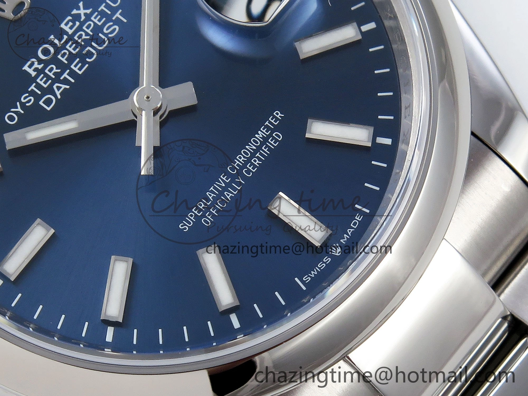 ZipUp DateJust 36 SS 126200 VSF 1:1 Best Edition 904L Steel Blue Dial on Oyster Bracelet VS 1676