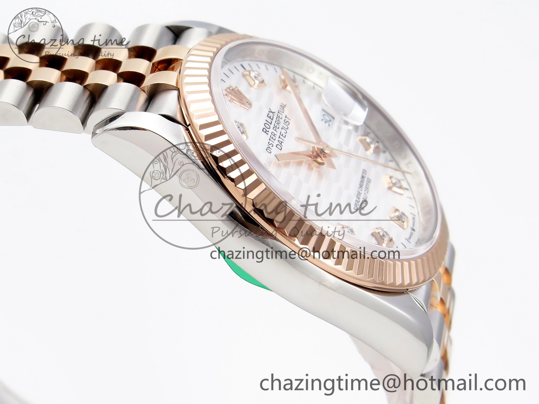 SmartChoice DateJust 36 SS 126231 VSF 1:1 Best Edition 904L Steel Silver Textured Diamonds Dial on Jubilee Bracelet VS 10133