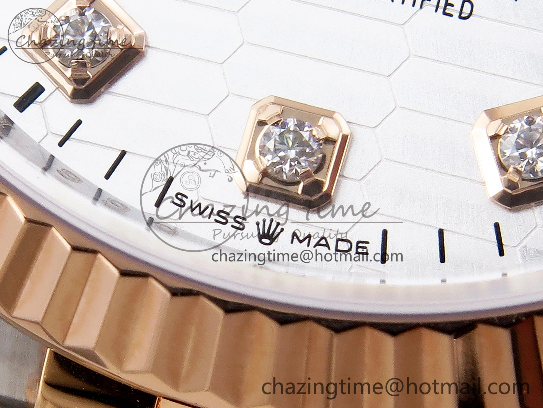 SmartChoice DateJust 36 SS 126231 VSF 1:1 Best Edition 904L Steel Silver Textured Diamonds Dial on Jubilee Bracelet VS 10133