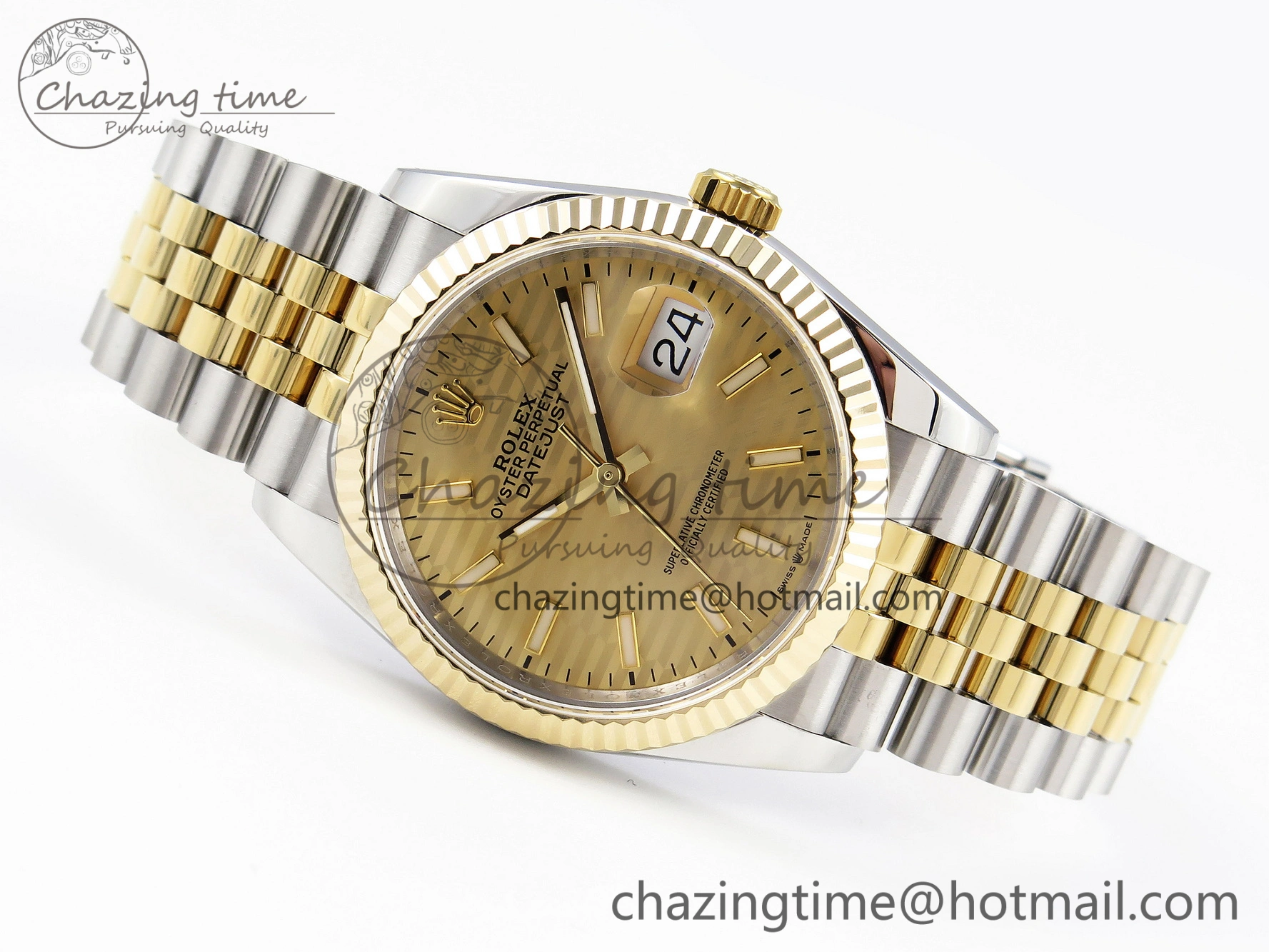 DateJust 36 SS 126233 BP Maker 1:1 Best Edition YG Textured Dial on SS YG Jubilee Bracelet A BestValue 1878
