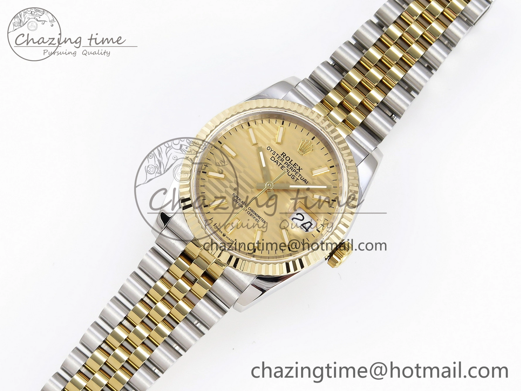 DateJust 36 SS 126233 BP Maker 1:1 Best Edition YG Textured Dial on SS YG Jubilee Bracelet A BestValue 1878