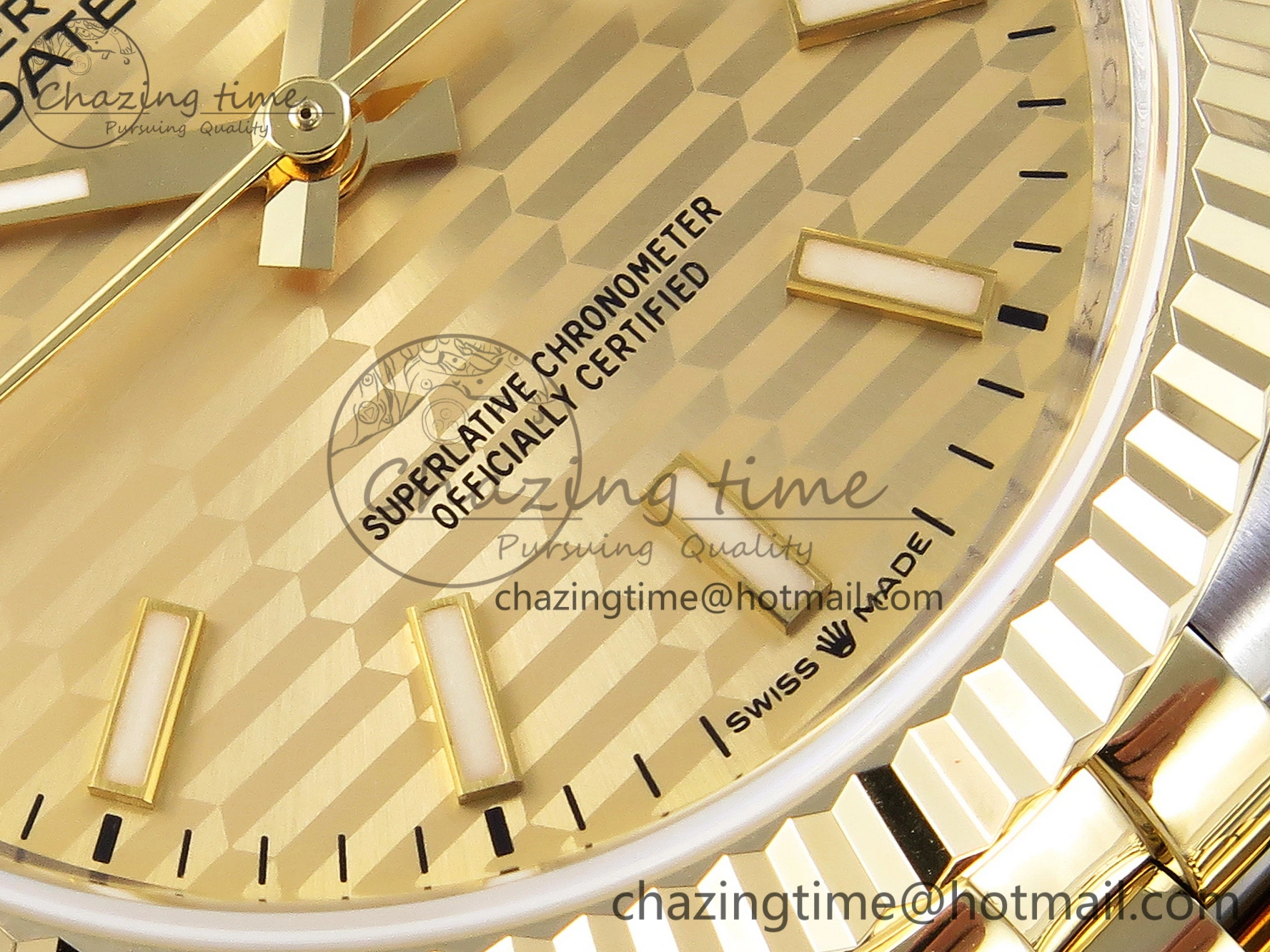 DateJust 36 SS 126233 BP Maker 1:1 Best Edition YG Textured Dial on SS YG Jubilee Bracelet A BestValue 1878