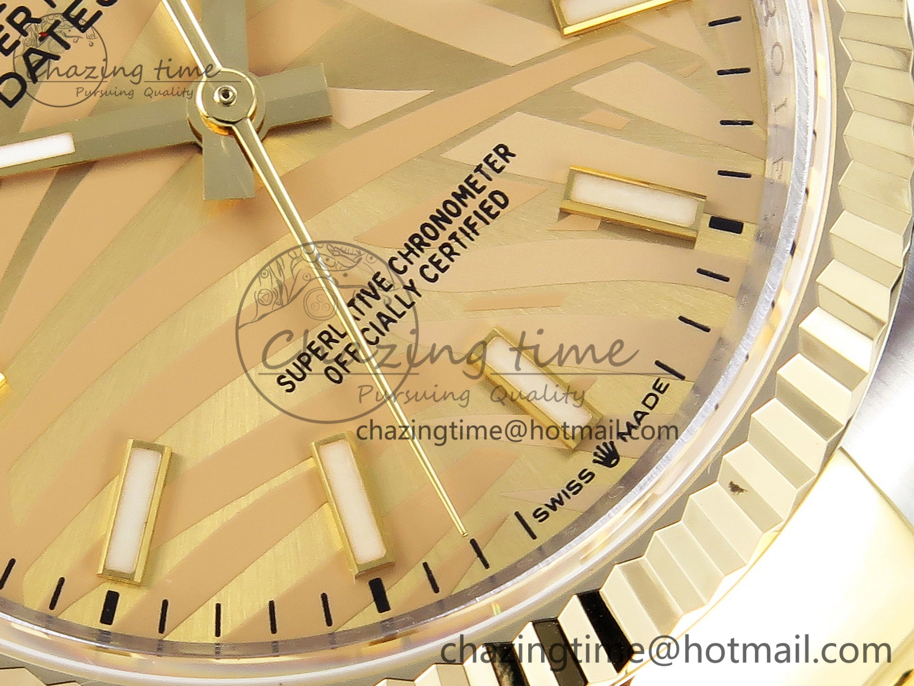 DateJust 36 SS 126233 BP Maker 1:1 Best Edition YG Textured Dial on SS YG Oyster Bracelet A SunProtective 10113