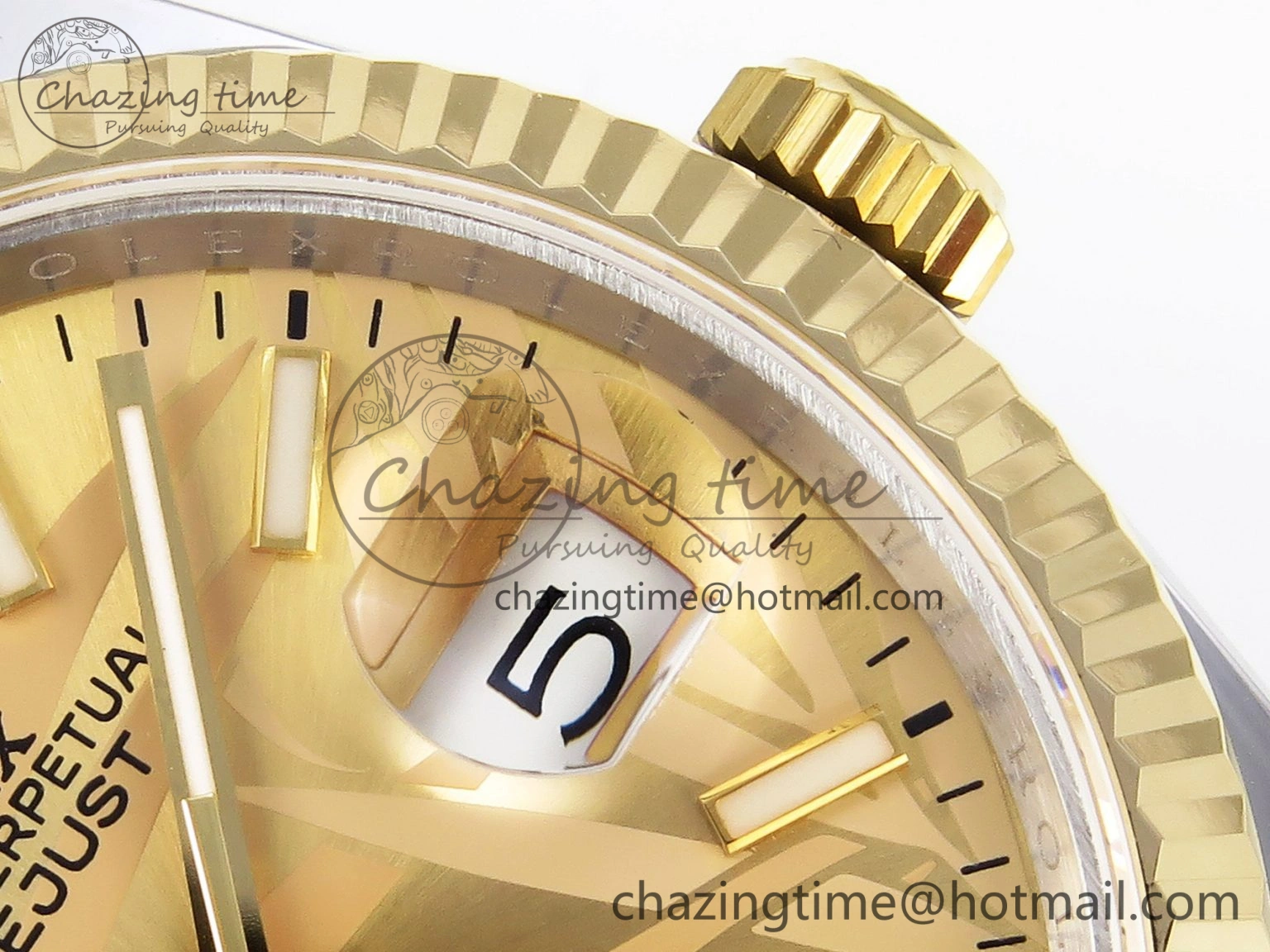 DateJust 36 SS 126233 BP Maker 1:1 Best Edition YG Textured Dial on SS YG Oyster Bracelet A SunProtective 10113