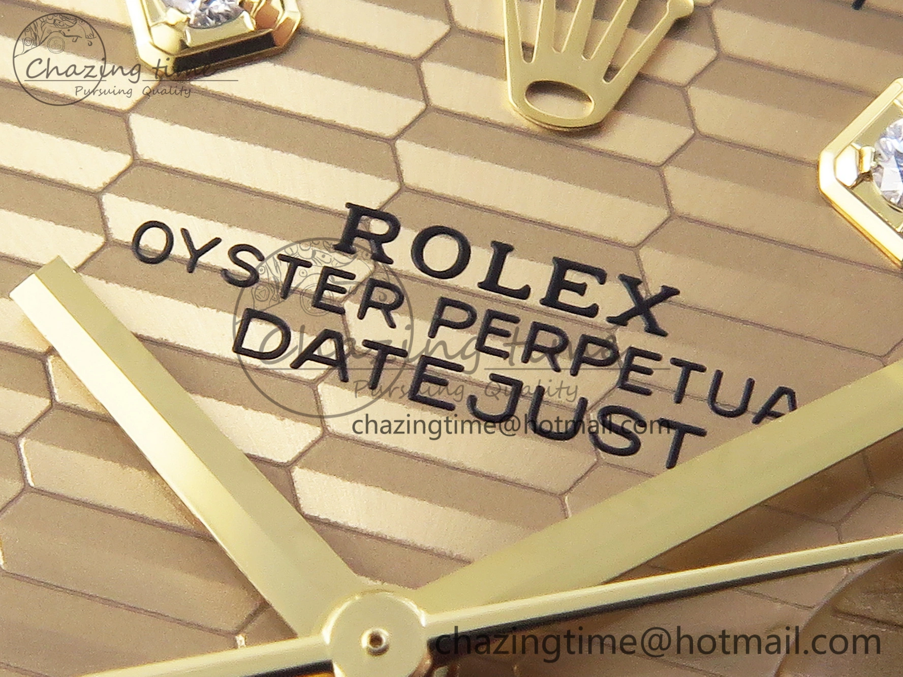 Snug DateJust 36 SS 126233 VSF 1:1 Best Edition 904L Steel YG Textured Diamonds Dial on Jubilee Bracelet VS 1897
