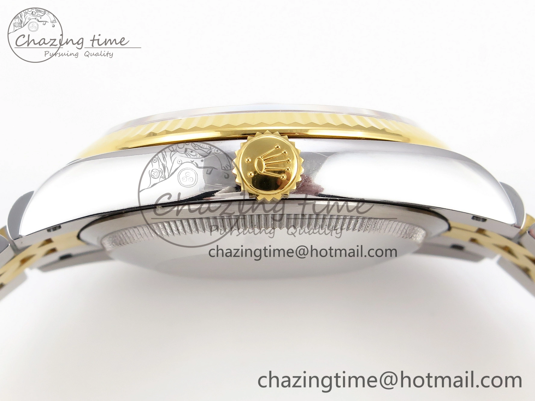 Snug DateJust 36 SS 126233 VSF 1:1 Best Edition 904L Steel YG Textured Diamonds Dial on Jubilee Bracelet VS 1897