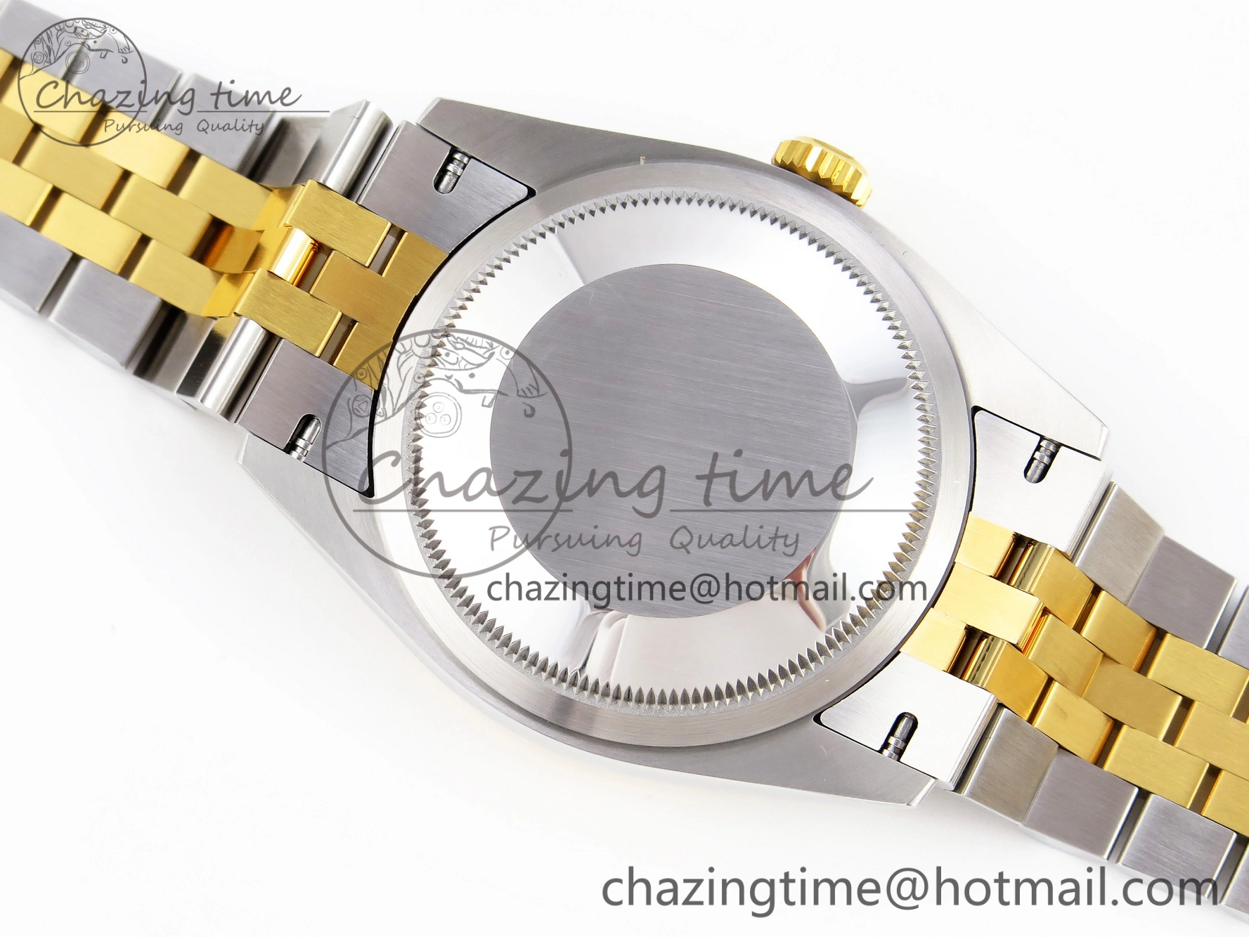 Snug DateJust 36 SS 126233 VSF 1:1 Best Edition 904L Steel YG Textured Diamonds Dial on Jubilee Bracelet VS 1897