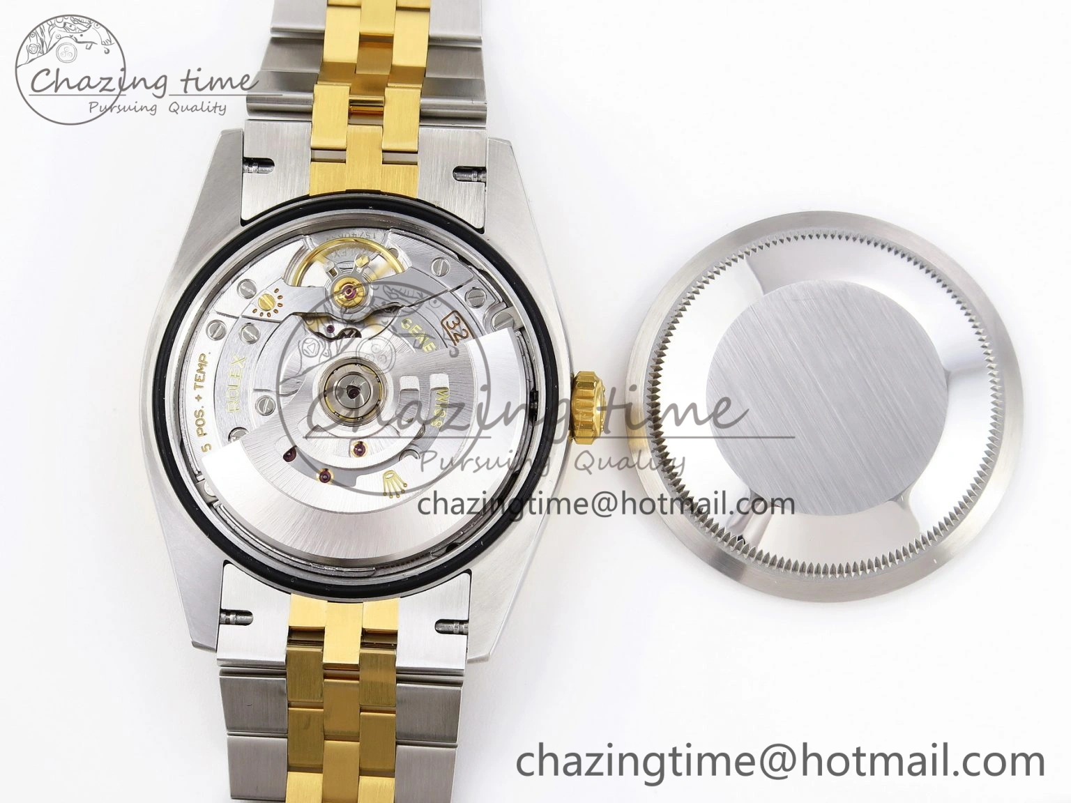 Snug DateJust 36 SS 126233 VSF 1:1 Best Edition 904L Steel YG Textured Diamonds Dial on Jubilee Bracelet VS 1897