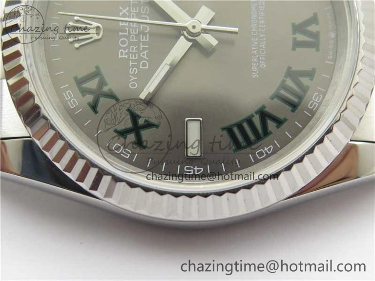 DateJust 36 SS 126234 BP Maker 1:1 Best Edition Fluted Bezel Gray Roman Dial on Jubilee Bracelet Lightweight 2527