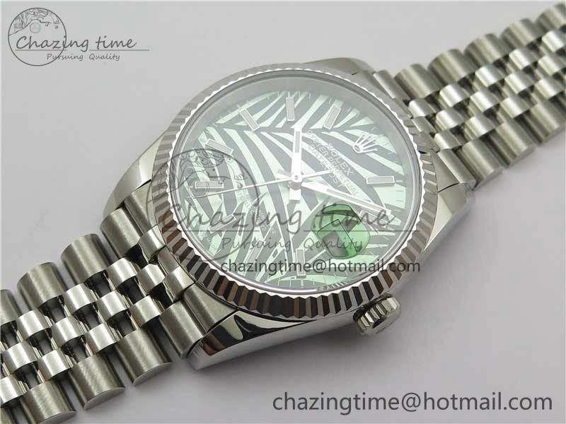DateJust 36 SS 126234 BP Maker 1:1 Best Edition Fluted Bezel New Green Dial on Jubilee Bracelet Elegant 2524