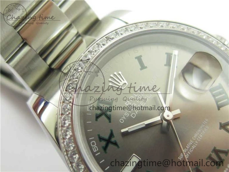 DateJust 36 SS 126234 BP Maker 1:1 Best Edition Gray Roman Dial on Oyster Bracelet WrinkleFree 2534
