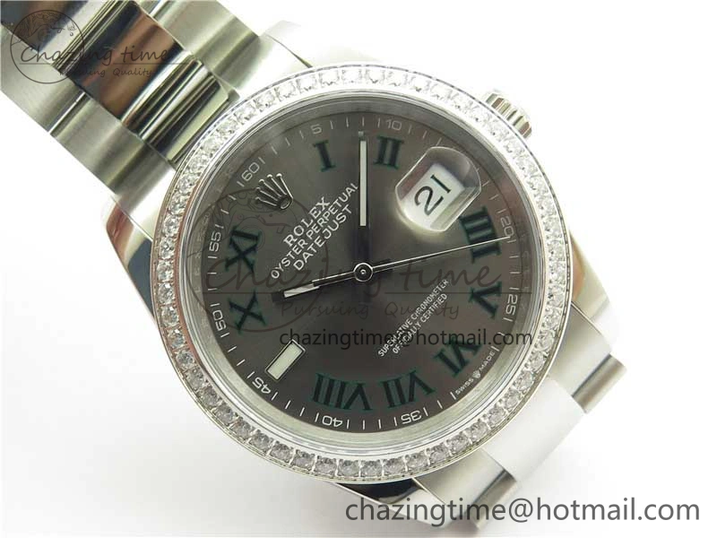 DateJust 36 SS 126234 BP Maker 1:1 Best Edition Gray Roman Dial on Oyster Bracelet WrinkleFree 2534