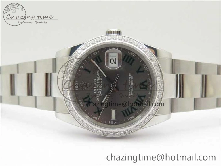 DateJust 36 SS 126234 BP Maker 1:1 Best Edition Gray Roman Dial on Oyster Bracelet WrinkleFree 2534