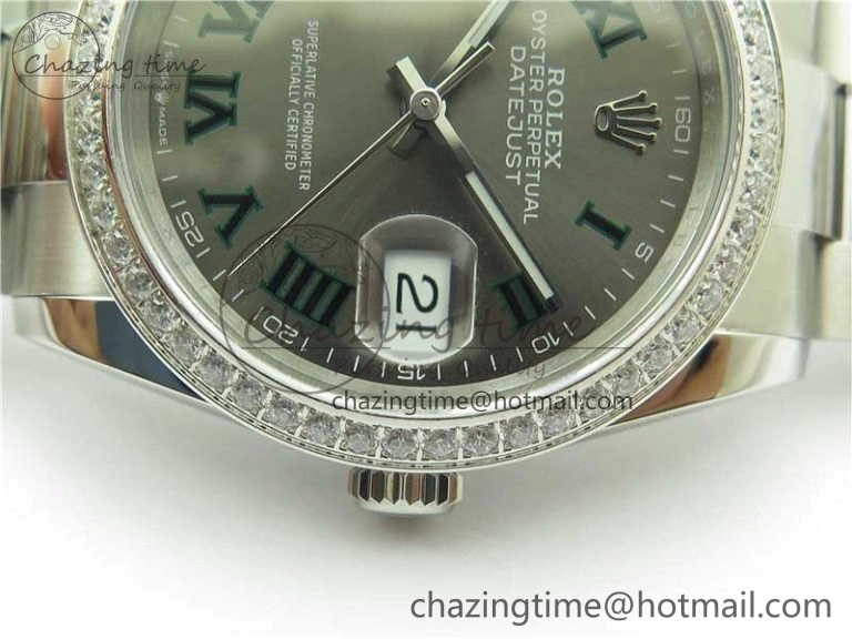 DateJust 36 SS 126234 BP Maker 1:1 Best Edition Gray Roman Dial on Oyster Bracelet WrinkleFree 2534