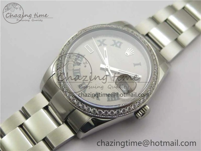 DateJust 36 SS 126234 BP Maker 1:1 Best Edition Gray Roman Dial on Oyster Bracelet WrinkleFree 2534
