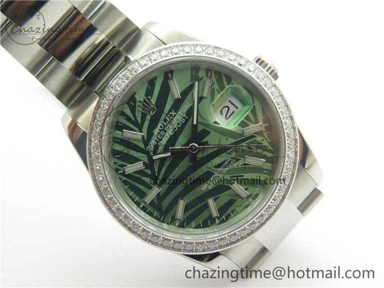 DateJust 36 SS 126234 BP Maker 1:1 Best Edition New Green Dial on Oyster Bracelet Trendy 10287