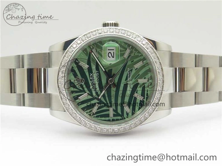 DateJust 36 SS 126234 BP Maker 1:1 Best Edition New Green Dial on Oyster Bracelet Trendy 10287