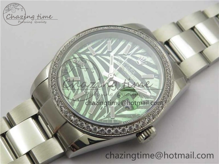 DateJust 36 SS 126234 BP Maker 1:1 Best Edition New Green Dial on Oyster Bracelet Trendy 10287