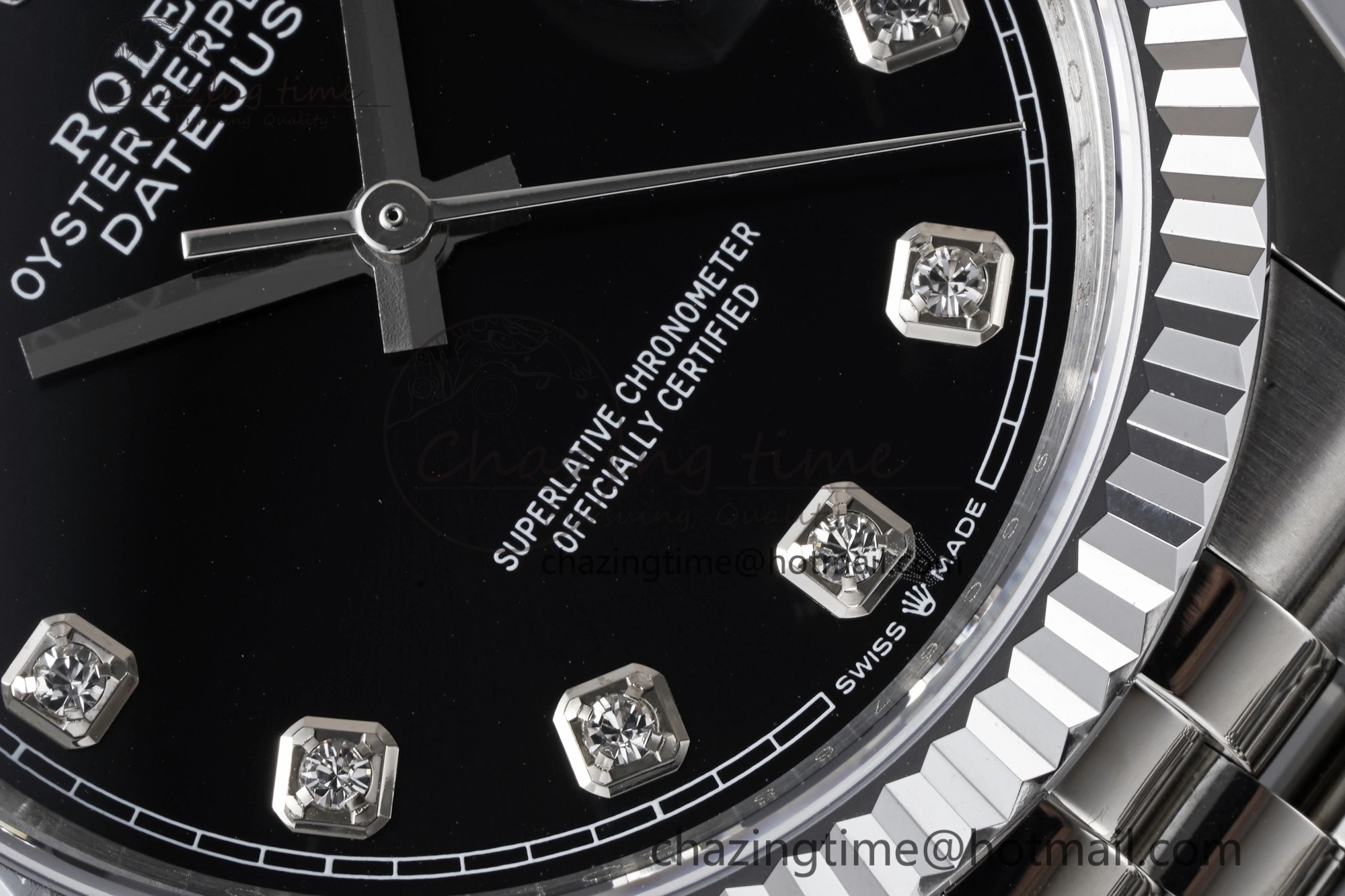 DateJust 36 SS 126234 JDF 904L Steel Black Dial Stick Markers on Jubilee Bracelet V SmartChoice 1747