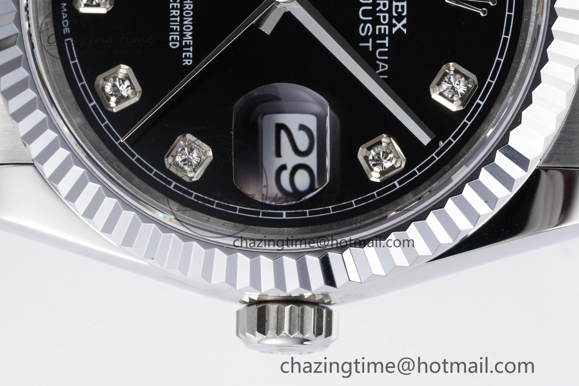 DateJust 36 SS 126234 JDF 904L Steel Black Dial Stick Markers on Jubilee Bracelet V SmartChoice 1747