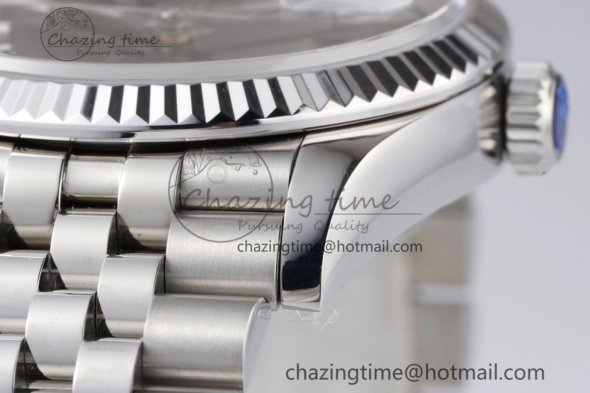 ComfortFit DateJust 36 SS 126234 JDF 904L Steel Black Dial Stick Markers on Jubilee Bracelet V 1746