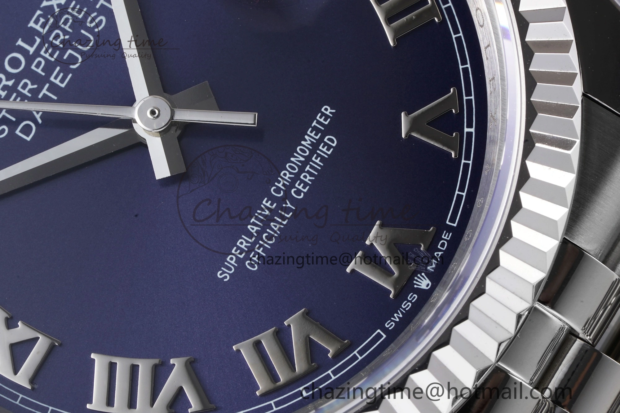 DateJust 36 SS 126234 JDF 904L Steel Blue Dial Roman Markers on Jubilee Bracelet V WaterResistant 1745